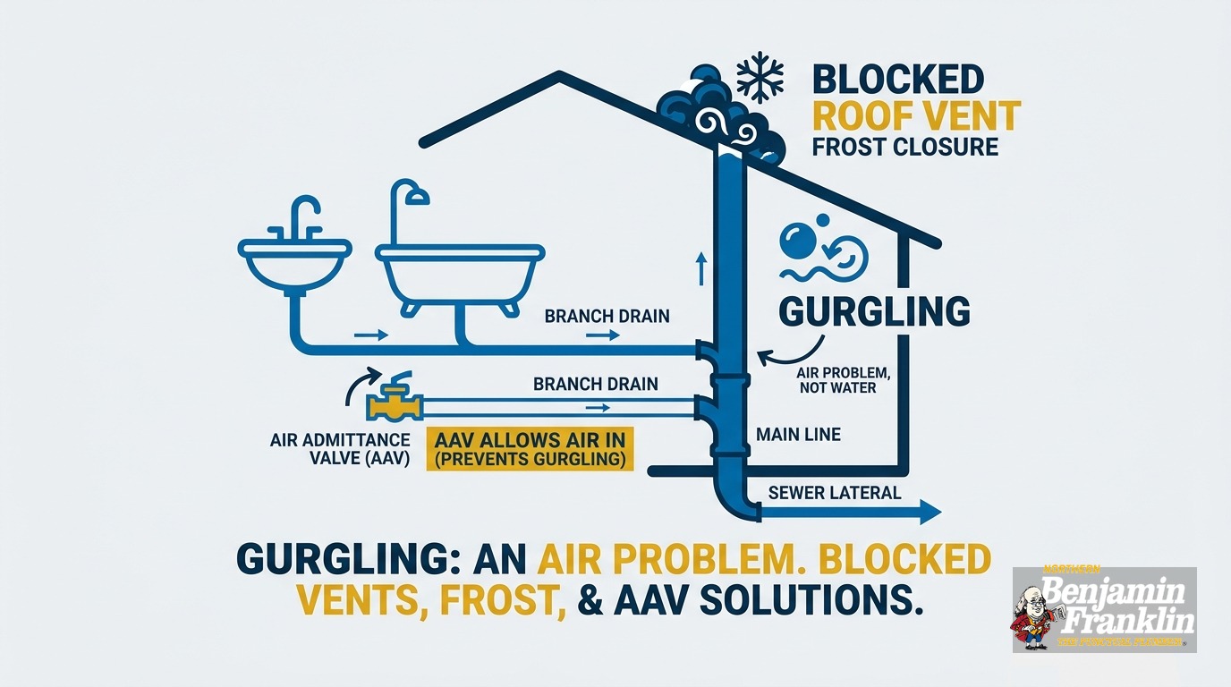 Why Do My Drains Gurgle? Air Pressure and Vent Problems