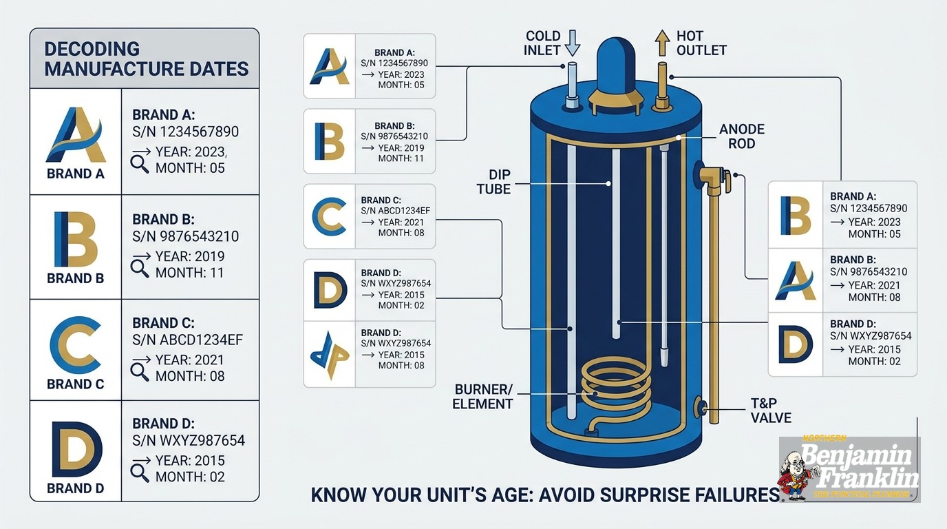 How to Tell Your Water Heater's Age: Brand-by-Brand Guide