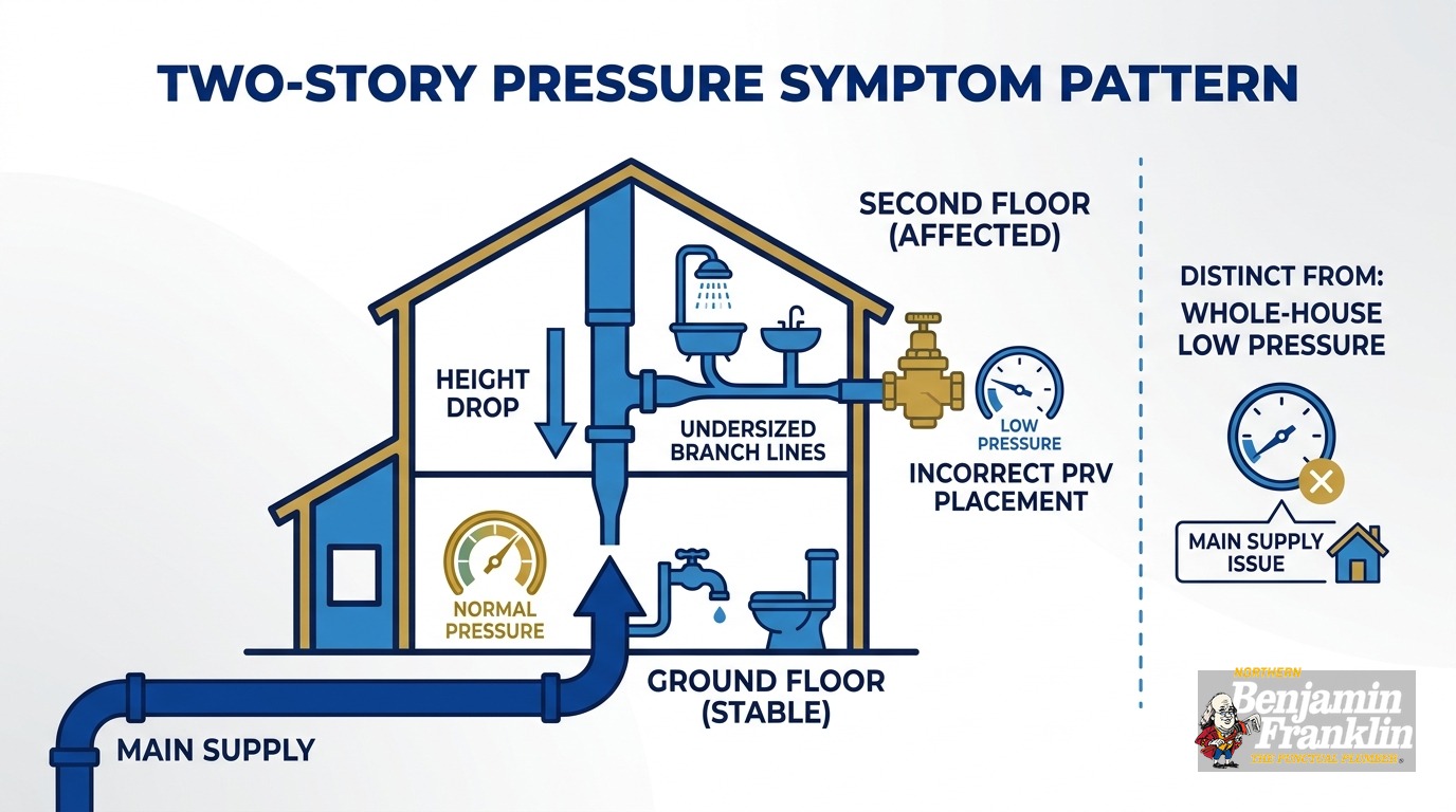 Low Water Pressure Upstairs: Causes and How to Fix Them