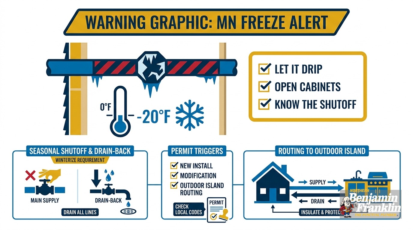 Outdoor Kitchen Plumbing Minnesota: What MN Code Requires