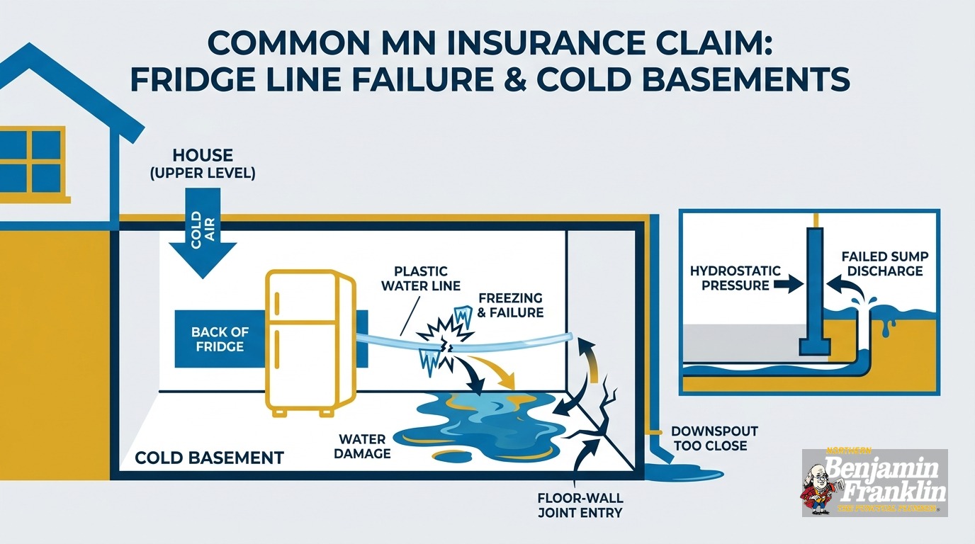 Refrigerator Ice Maker Water Line Leak: A Minnesota Risk