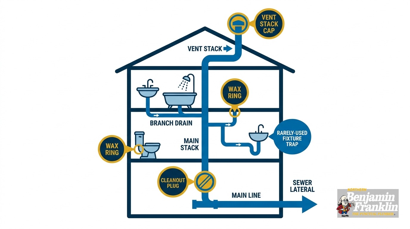 Sewer Smell in House: A Room-by-Room Diagnosis Guide