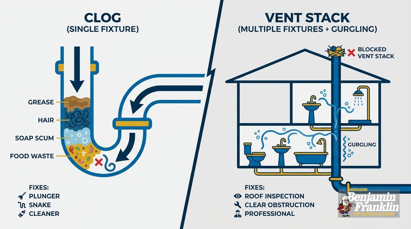 Toilet Won't Flush: Clog or Vent Stack Problem?