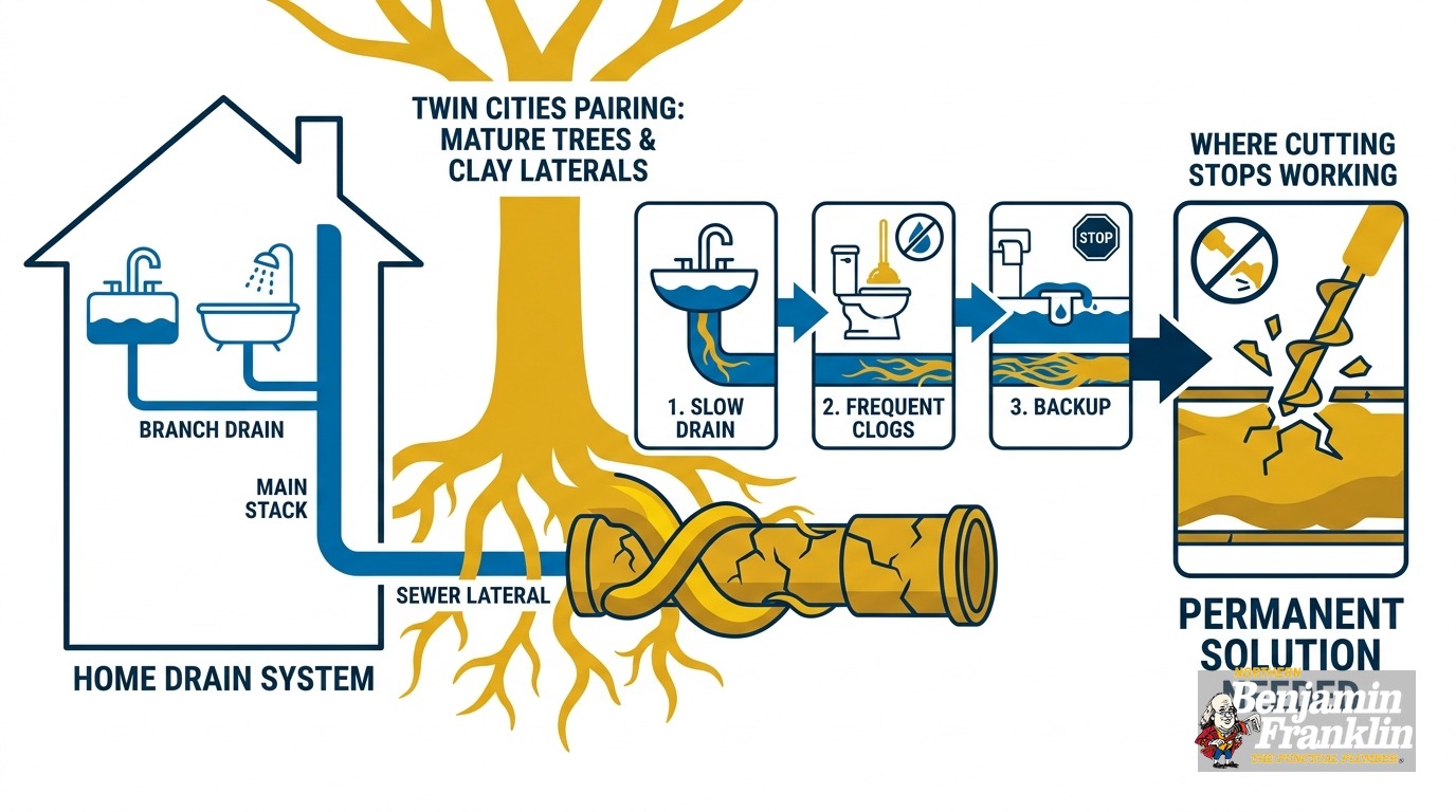 Tree Roots in Sewer Line: What Twin Cities Homes Face