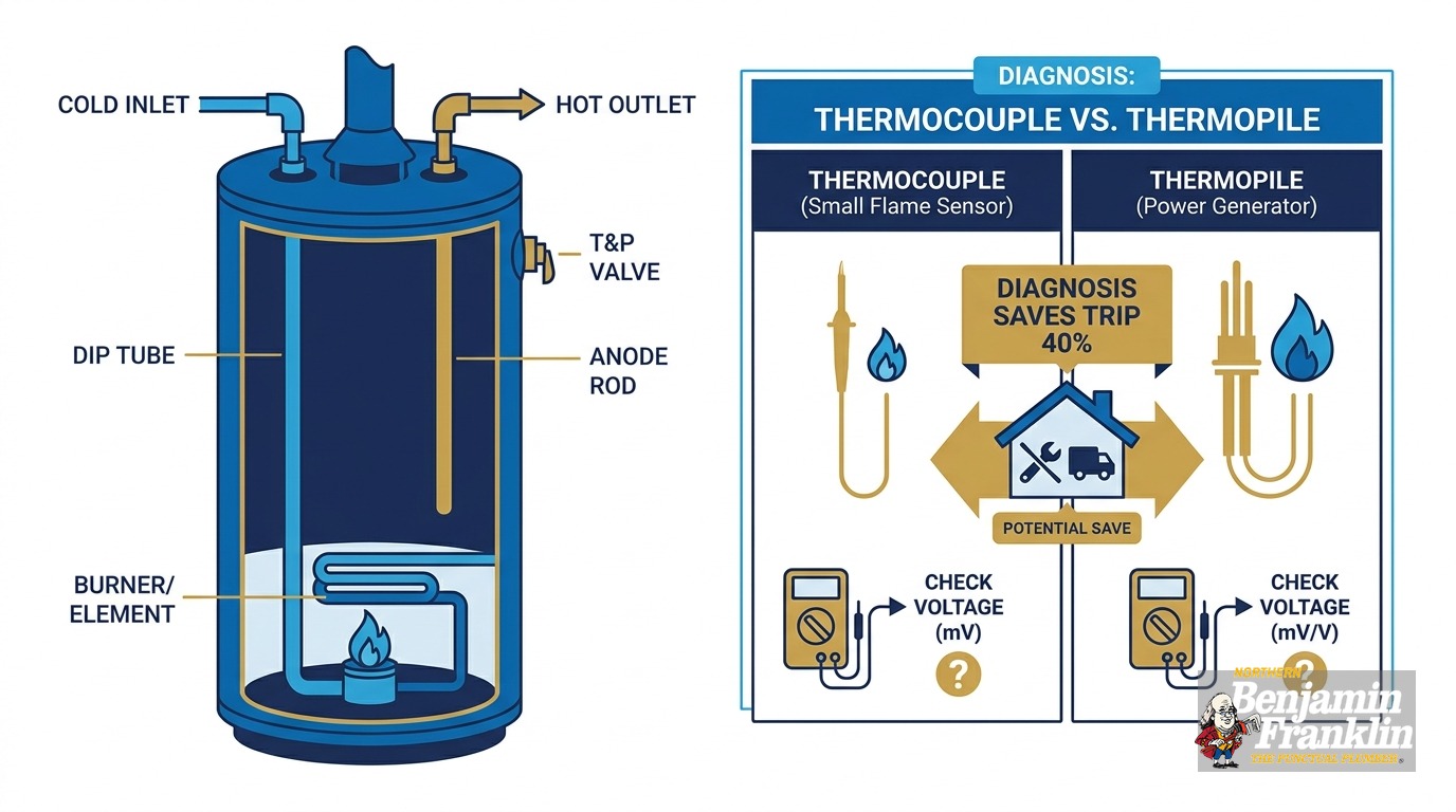 Water Heater Pilot Light Won't Stay Lit? Here's Why