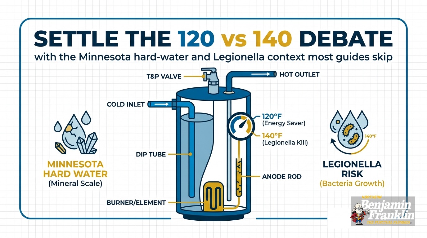 Water Heater Temperature Setting: 120 or 140°F?