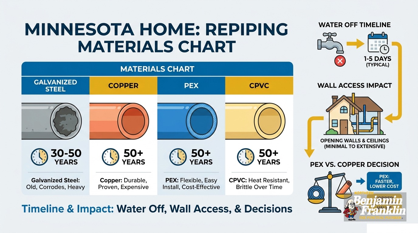 Whole House Repipe: What to Expect in Minnesota